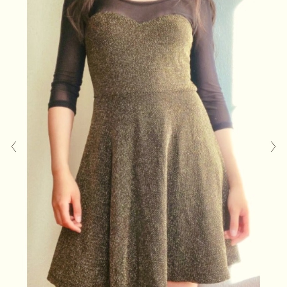 Macy’s Material Girl Gold Combo Dress